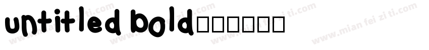 untitled bold字体转换